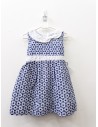 vestido bordado azul nuevo