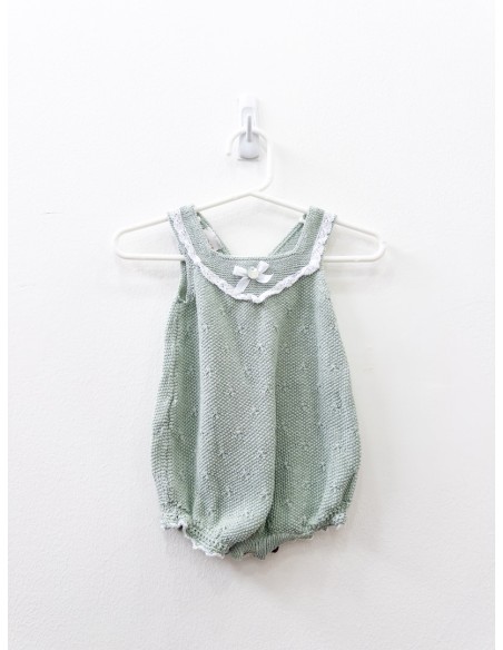 romper bordado verde