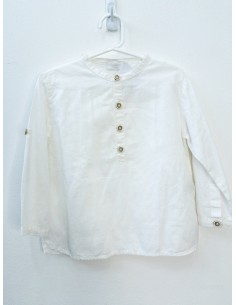 camisa lino blanco