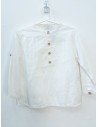 camisa lino blanco