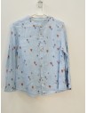camisa celeste con globos