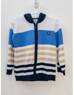 sueter rayas azul y beige