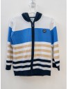 sueter rayas azul y beige