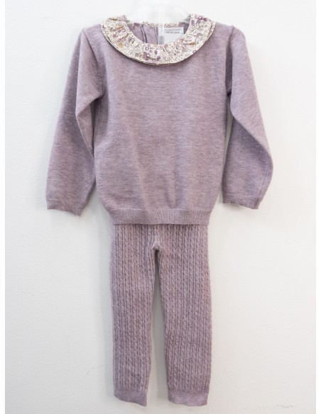 set sueter y leggin morado