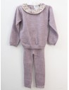 set sueter y leggin morado