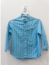camisa cuadros azules y celestes