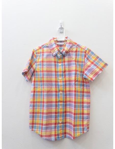 camisa rayas amarillas rojas y azules
