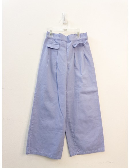 set blusa blanca de mariposas y pantalon morados