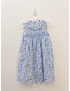 vestido flores azules