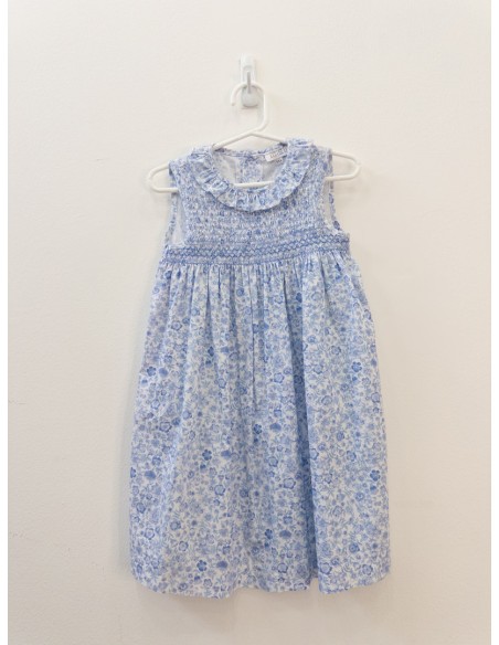 vestido flores azules