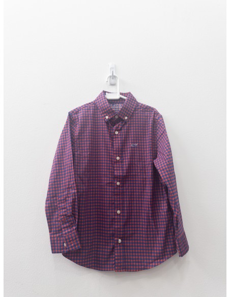 camisa cuadros rojos y azules
