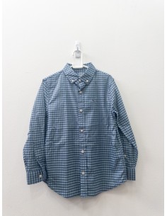 camisa cuadros azules y turquesas
