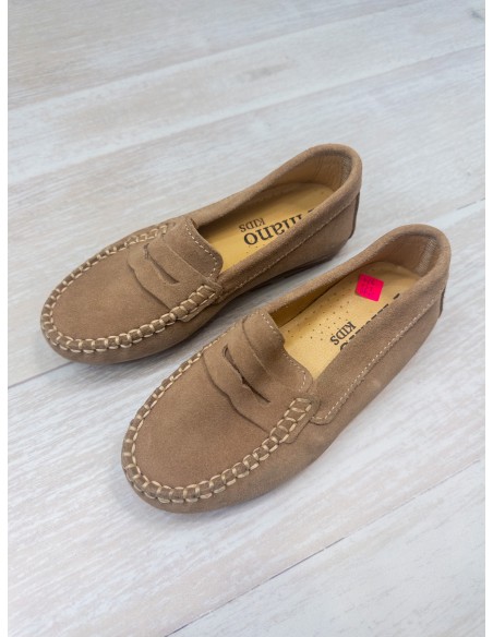 mocasines beige