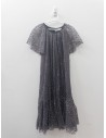vestido negro brillos plateados