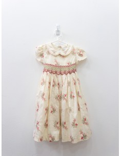 vestido beige de navidad