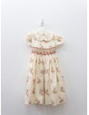 vestido beige de navidad