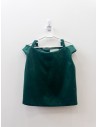 set falda flores y top verde
