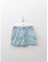 short rayas turquesas
