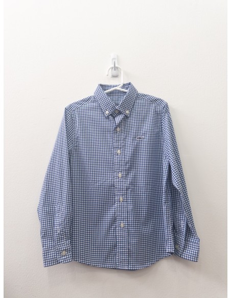camisa cuadros azules y blancos