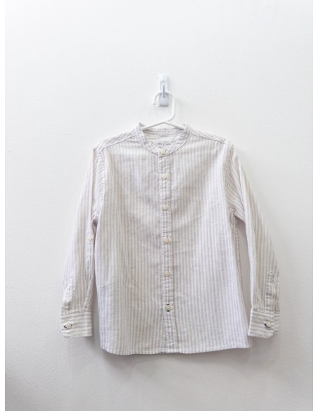 camisa rayas blancas y beige