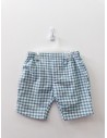 short cuadros turquesas y blancos