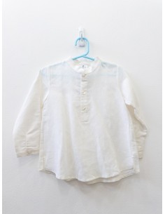 camisa de lino blanca