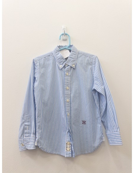 camisa rayas blancas y azules