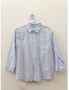 camisa rayas celestes y blancas