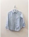 camisa rayas celestes y blanco