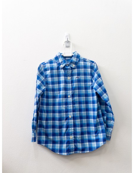 camisa cuadros azules y celestes