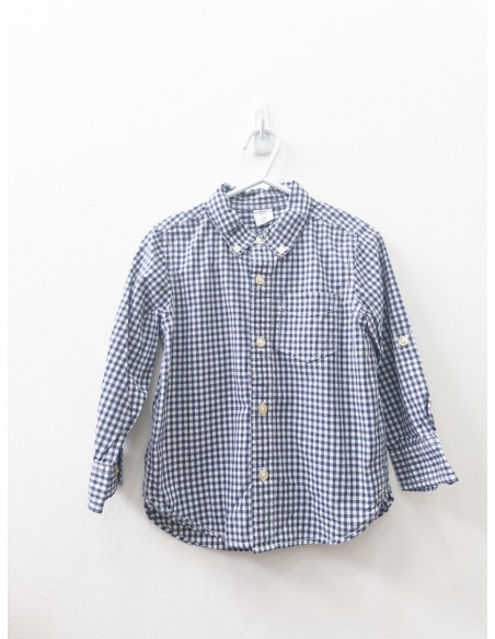 camisa cuadros azules y blancas