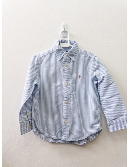 camisa rayas blancas y celestes