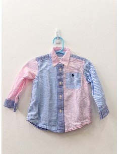 camisa rayas celestes azules y rosadas