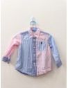 camisa rayas celestes azules y rosadas