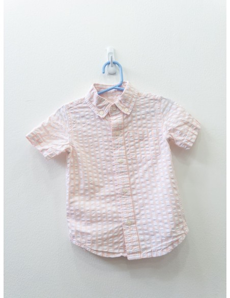 camisa cuadros rosados y blancos
