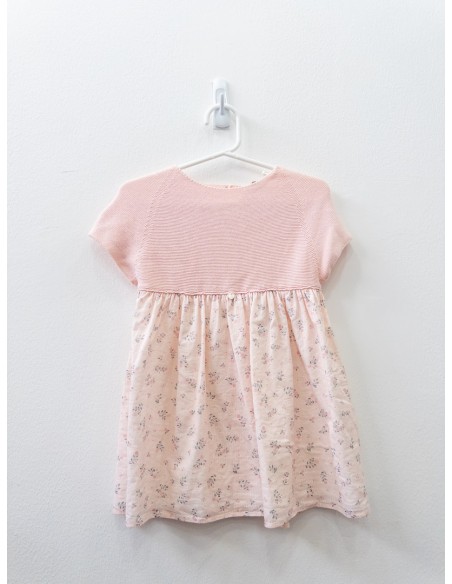 vestido rosado con flores