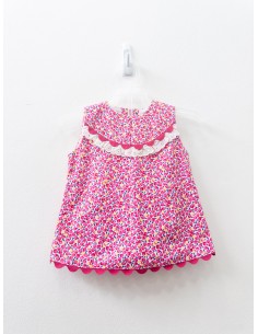 vestido manzanas fucsias