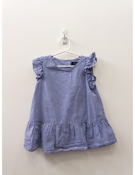 blusa cuadros azules y blancos