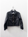 chompa negra cuerina