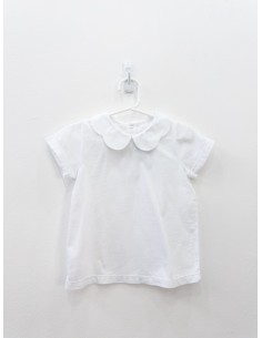blusa blanca con cuello