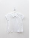 blusa blanca con cuello