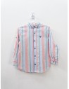 camisa rayas rojas verdes y azules