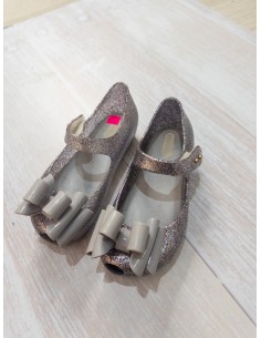 zapatos escarcha plateada