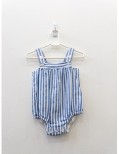 enterizo rayas celestes y blancas