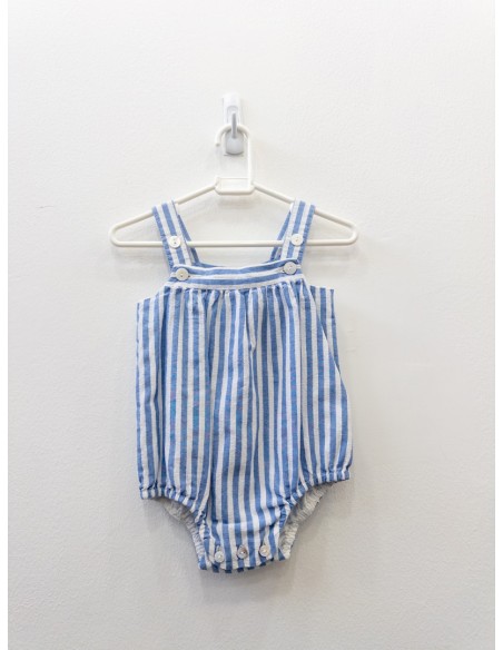 enterizo rayas celestes y blancas