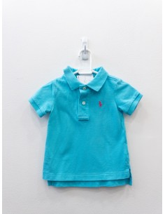 camiseta polo turquesa