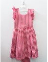 vestido cuadros rojos