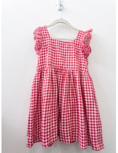 vestido cuadros rojos