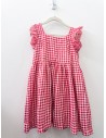 vestido cuadros rojos