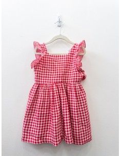 vestido cuadros rojos